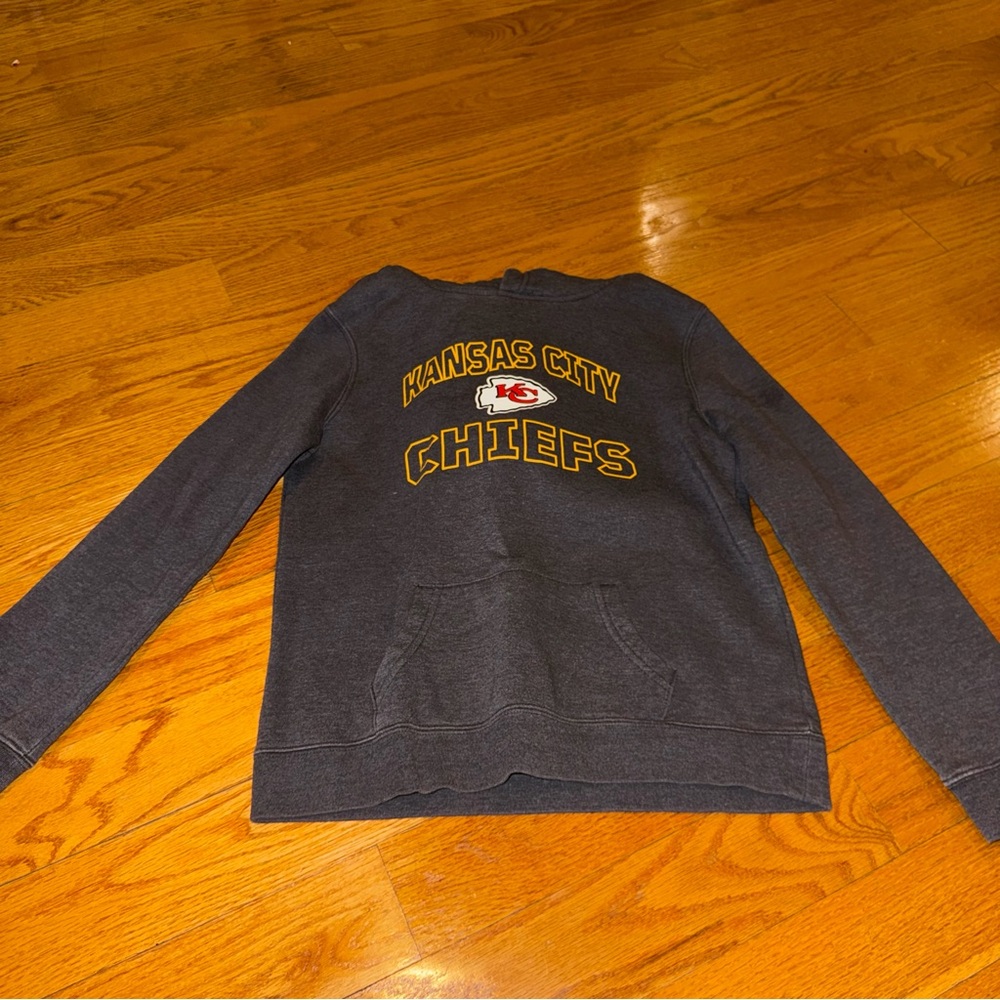 Fanatics Kansas City Chiefs Navy Blue Youth Hoodie with Team Logo